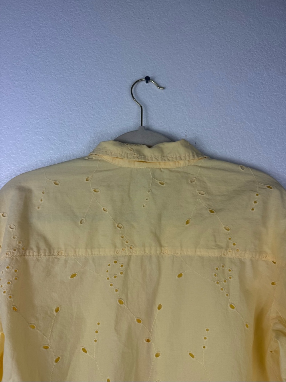 a new day Yellow Eyelet High Waist Shorts and blouse set size S - Picture 9 of 13